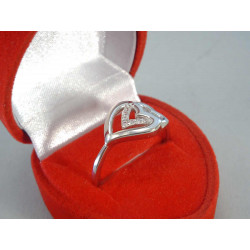 Strieborný dámsky prsteň zirkóny DPS59238 925/1000 2,38g