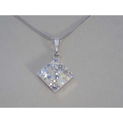Strieborná dámska retiazka kamene swarovského DRS45290 925/1000 2,90g