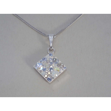 Strieborná dámska retiazka kamene swarovského DRS45290 925/1000 2,90g
