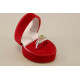 Strieborný dámsky prsteň s kameňom olivín VPS61368 925/1000 3,68g