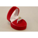 Strieborný dámsky prsteň s kameňom olivín VPS61368 925/1000 3,68g