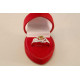 Strieborný dámsky prsteň s kameňom olivín VPS61368 925/1000 3,68g