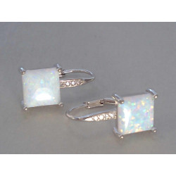 Strieborné dámske náušnice opál VAS252 925/1000 2,52g