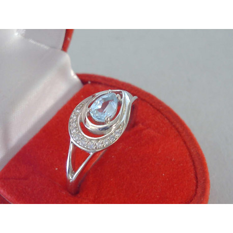 Strieborný dámsky prsteň s kameňom topás VPS57222 925/1000 2,22g