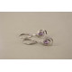 Strieborné dámske náušnice kameň ametyst VAS348 925/1000 3,48g