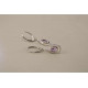Strieborné dámske náušnice kameň ametyst VAS348 925/1000 3,48g