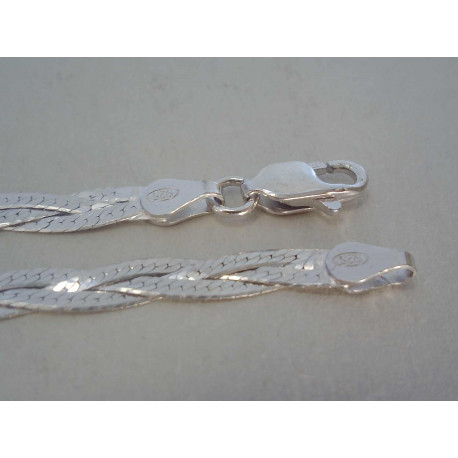 Strieborná dámska retiazka pletená DRS455650 925/1000 6,50g