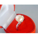 Strieborný dámsky prsteň s perlou DPS54275 925/1000 2,75g