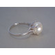 Strieborný dámsky prsteň s perlou DPS52263 925/1000 2,63g