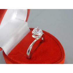 Strieborný dámsky prsteň so zirkónom DPS55274 925/1000 2,74g