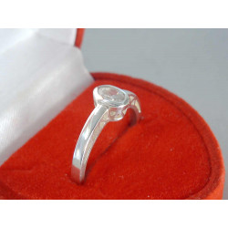 Strieborný dámsky prsteň so zirkónom DPS51200 925/1000 2,0g