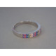 Strieborný dámsky prsteň s farebnými zirkónmi DPS51190 925/1000 1,90g
