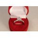 Jemný strieborný dámsky prsteň so zirkónom DPS50339 925/1000 3,39g