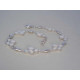 Zaujímavý dámsky strieborný náramok s bielym opálom DNS20937 925/1000 9,37 g