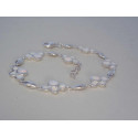 Zaujímavý dámsky strieborný náramok s bielym opálom DNS20937 925/1000 9,37 g