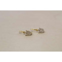Zlaté detské náušnice zirkóny, žlté zlato VA122Z 925/1000 1,22g