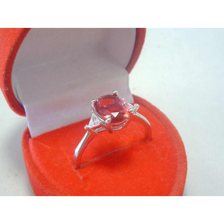 Zaujímavý dámsky strieborný prsteň farebný zirkón DPS58218 925/1000 2,18 g