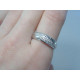 Strieborný dámsky ródiovaný prsteň zirkóny VPS60322 925/1000 3,22 g