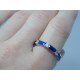 Dámsky strieborný prsteň modré zirkóny,ródium VPS56263 925/1000 2,63 g