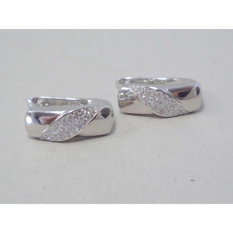 Dámske strieborné náušnice zirkóny VAS277 925/1000 2,77g