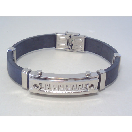 Oceľový pánsky náramok oceľ koža VNO2152480 316/L 24,80 g