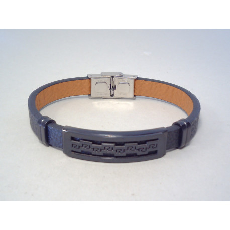 Pánsky náramok oceľ,koža VNO2151557 316/L 15,57 g
