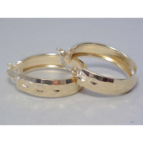 Zlaté dámske náušnice žlté zlato DA243Z 14 karátov 585/1000 2,43g