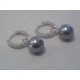 Strieborné dámske naušnice Swarovski s perličkou DAS573 925/1000 5,73 g