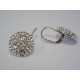 Dámske ródiované strieborné naušnice kamienky swarovski VAS305 925/1000 3,05 g