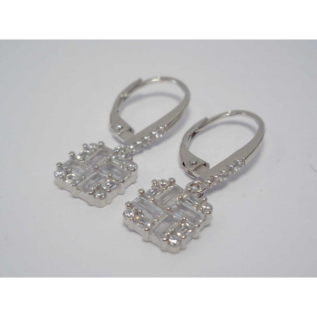 Dámske strieborné náušnice zirkóny VAS312 925/1000 3,12g