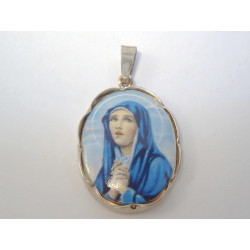Strieborný prívesok Mária farebne prevedenie DIS355 925/1000 3.55g