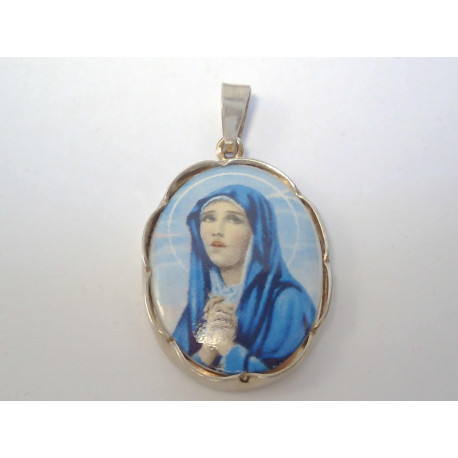 Strieborný prívesok Mária farebne prevedenie DIS355 925/1000 3.55g