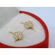 Zlaté dámske náušnice žlté zlato zirkóny DA148Z 14 karátov 585/1000 1,48g