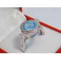 Dámsky strieborný prsteň ródium zirkón DPS55397 925/1000 3,97 g