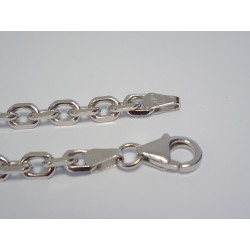 Strieborná ródiovaná retiazka UNISEX ručný vzor DRS501865 925/1000 18,65 g