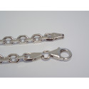Strieborná ródiovaná retiazka UNISEX ručný vzor DRS501865 925/1000 18,65 g
