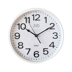 Biele nástenné hodiny JVD V-HP683.6