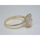 Výrazný dámsky snubný prsteň zirkón v korunke DP56326Z žlté zlato 14 karátov 585/1000 3,26 g
