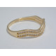 Jemný dámsky zlatý prsteň s kamienkami VP57152Z žlté zlato 14 karátov 585/1000 1,52 g