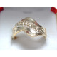 Výrazný dámsky zlatý prsteň jemný vzor VP66246Z 14 karátov 585/1000 2,46 g