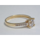Zlatý dámsky prsteň zirkón v korunke viacfarebné zlato VP50151V 14 karátov 585/1000 1,51 g