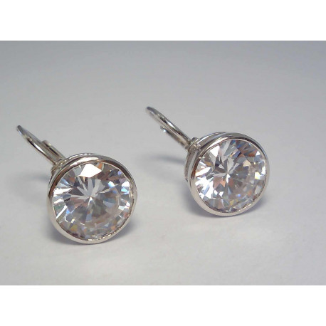 Dámske strieborné náušnice zirkóny VAS443 925/1000 4,43g