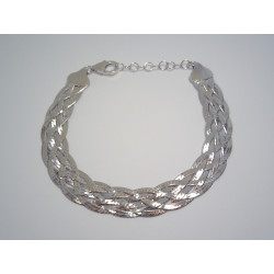 Dámsky prepletaný náramok ródiovaný DNS17812 925/1000 8,12 g