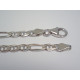 Strieborná pánska retiazka figaro ródium DRS551241 925/1000 12,41 g