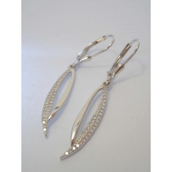 Strieborné dámske visiace naušnice  zirkóniky DAS237 925/1000 2,37 g