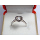 Strieborný dámsky prsteň Srdiečko so zirkónikmi DPS59178 925/1000 1,78 g