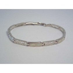 Strieborný dámsky náramok biely opál VNS201021 925/1000 10,21g