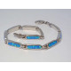 Strieborný dámsky náramok s modrým opálom VNS1951253 925/1000 12,53g