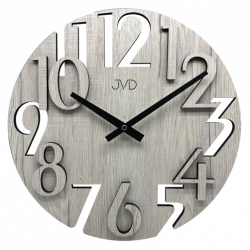 Drevené nástenné hodiny JVD D-HT113.2