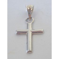 Ródiovaný strieborný prívesok križik VIS073 925/1000 0,73 g